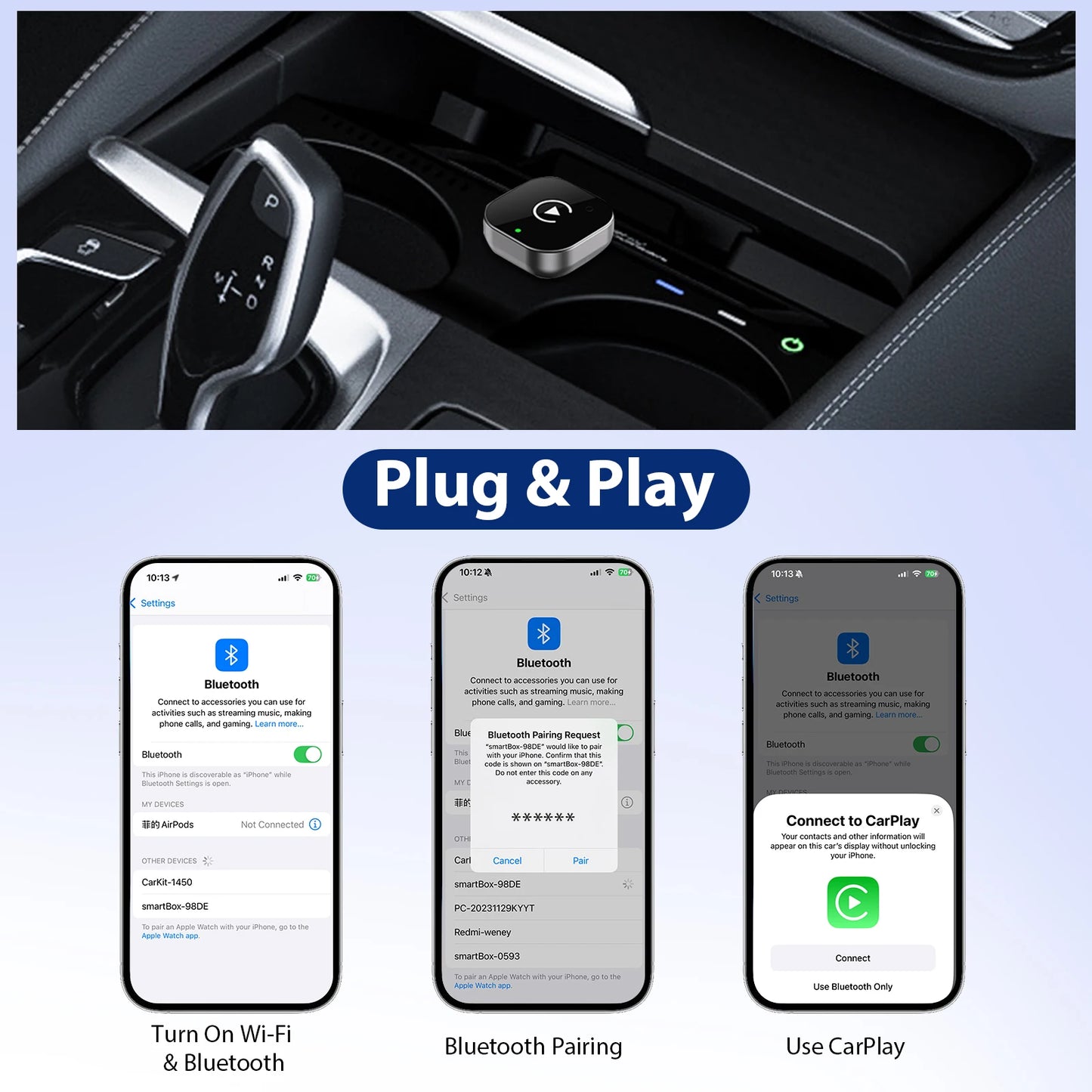Wireless CarPlay Freedom™